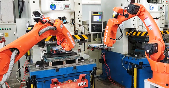 Robot auto stamping machine