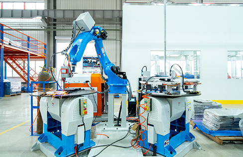Robot fiber welding machine