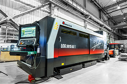 AMADA High speed fiber laser cutting